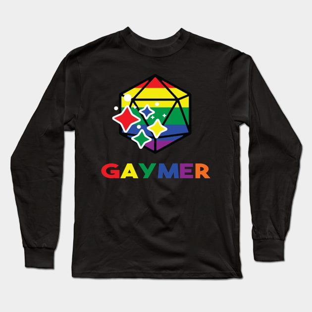 Gaymer D20 Long Sleeve T-Shirt by MimicGaming